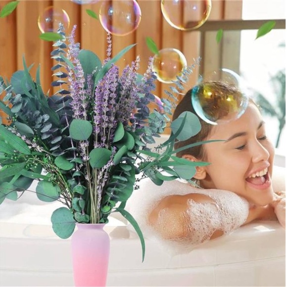 52 PCS Mix Dried Eucalyptus & Lavender Flowers Bundles for Shower, 17'' Natural - Picture 7 of 7